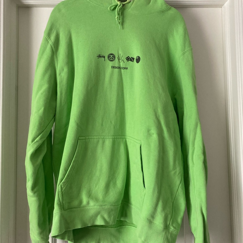 Neon Green Graphic Hoodie